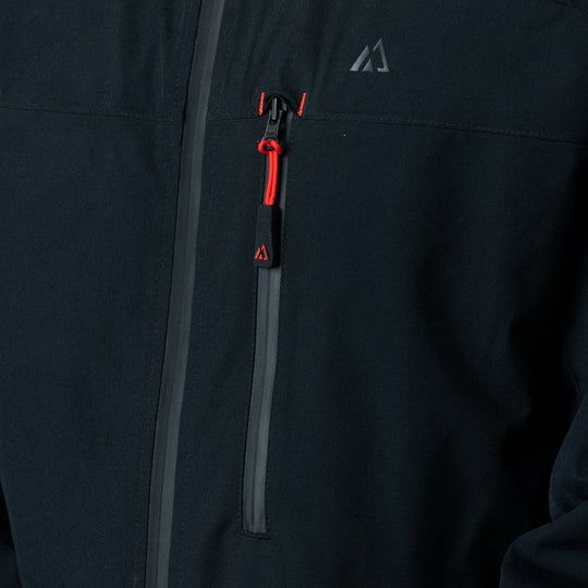 Adventure 2.0 Men’s Black Jacket | Eco-Friendly All-Weather Outerwear | Sustainable Outdoor Adventure Coat