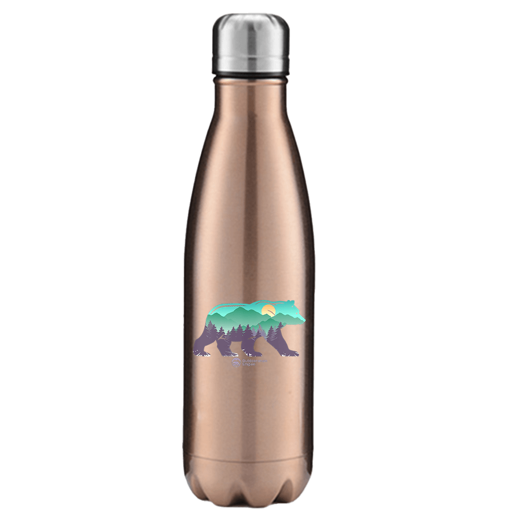 Bear Stainless Steel Water Bottle | Durable Reusable Drinkware | Outdoor Adventure & Everyday Hydration Bottle