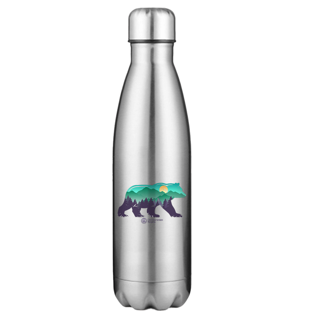 Bear Stainless Steel Water Bottle | Durable Reusable Drinkware | Outdoor Adventure & Everyday Hydration Bottle