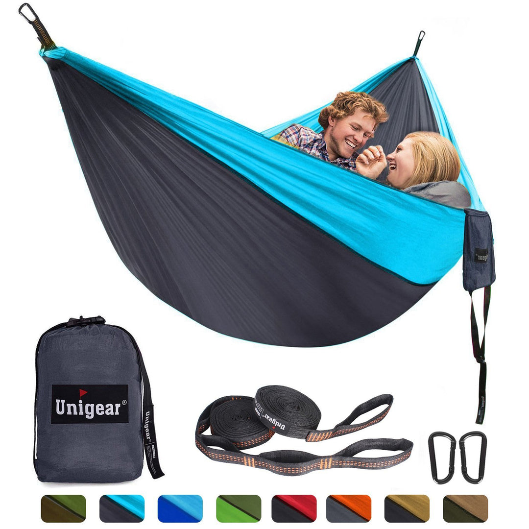 Double/Single Portable Hammock Set | Lightweight Outdoor Camping & Travel Hammocks | Easy Setup Relaxation Gear