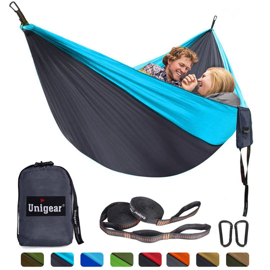 Double/Single Portable Hammock Set | Lightweight Outdoor Camping & Travel Hammocks | Easy Setup Relaxation Gear