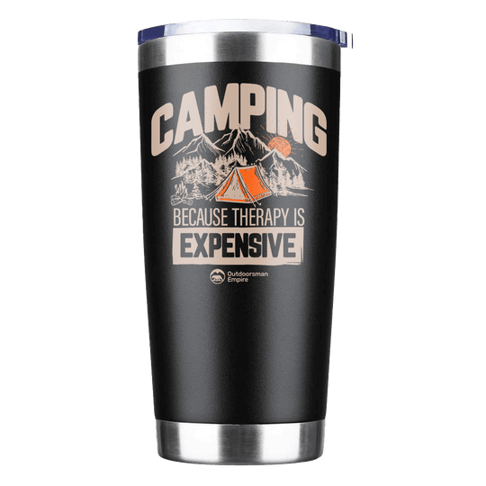 Camping Insulated Tumbler | 20oz Rugged Drinkware | Outdoor Hydration Gear