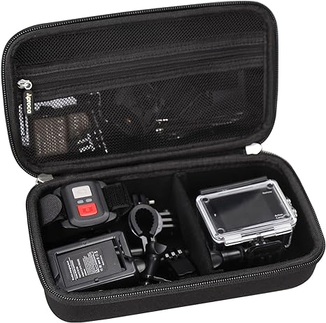 Protective EVA Case for 1080p Sports Action Cameras | Shockproof Travel-Ready Storage | Durable Protective Gear for Adventure Cameras
