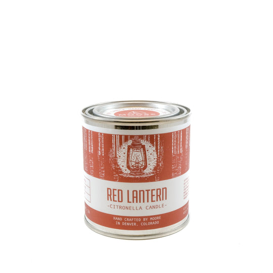 Red Lantern Citronella Candle | Outdoor Insect-Repellent Lantern | Decorative Bug-Protection for Patio & Camping