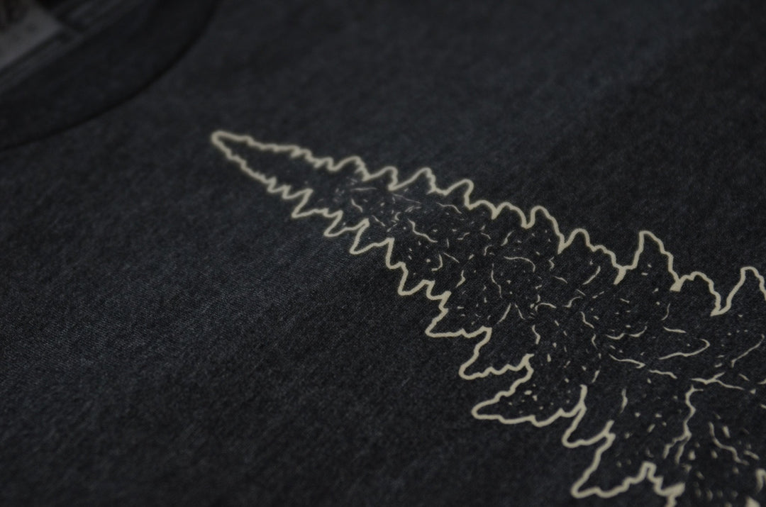 Mighty Pine T-Shirt | Forest Graphic Tee | Hand-Printed Unisex Hiking & Nature Shirt