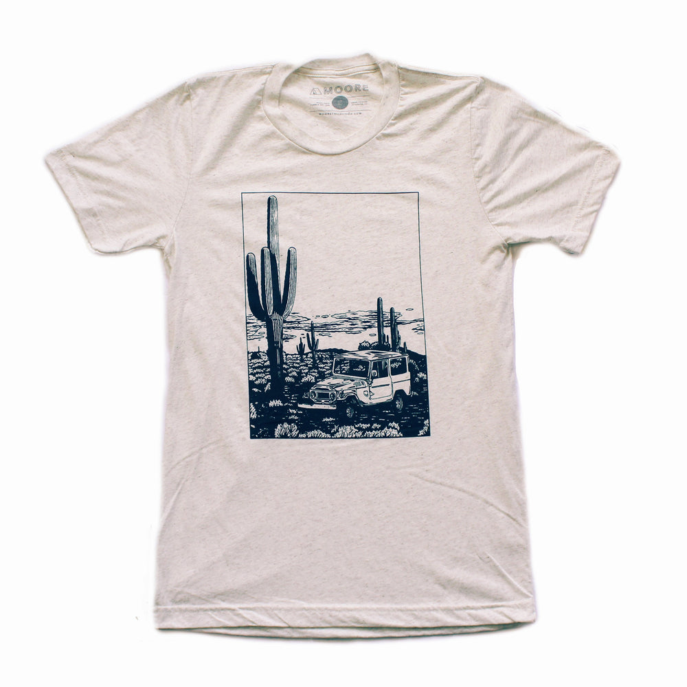 ert Cruiser T-Shirt | Off-Road Cruiser Graphic Tee | Hand-Printed Unisex Outdoor Hiking Shirt