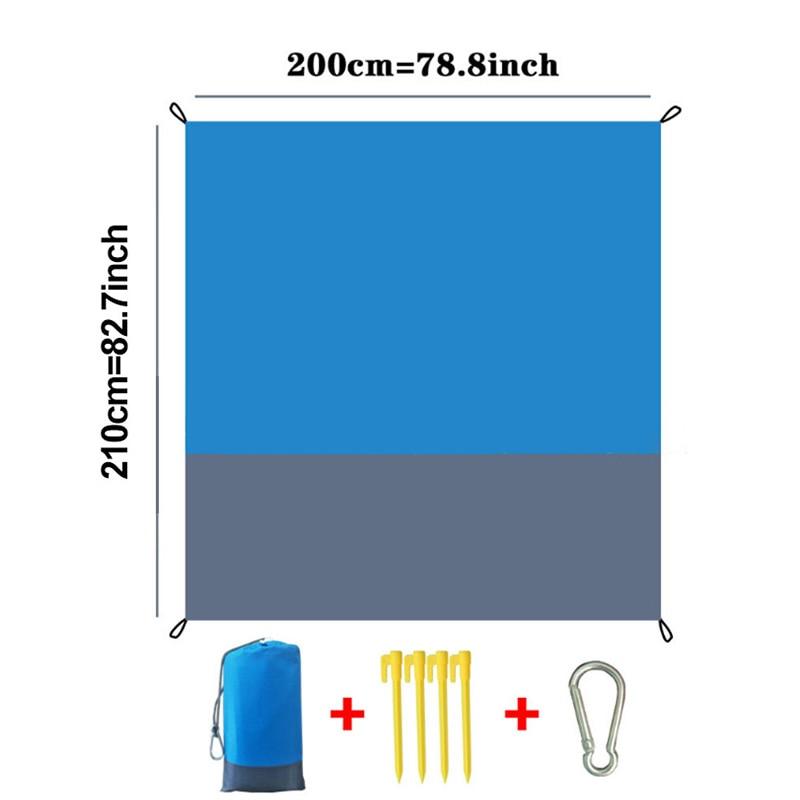 Waterproof Portable Camping Mat 82" x 78" (2m x 2.1m) | Lightweight Outdoor Picnic & Beach Blanket | Durable Travel-Ready Ground Cover