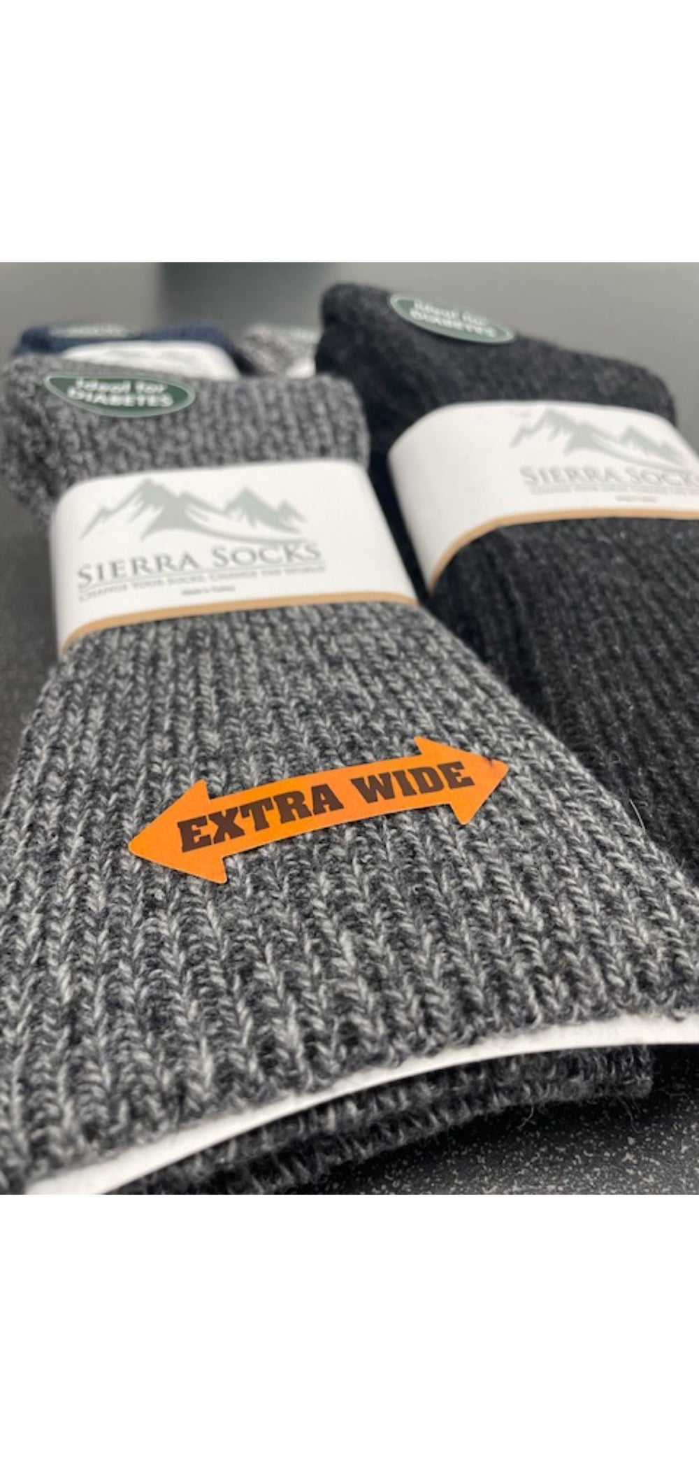 Sierra Regenerated Wool Outdoor Socks | Warm Durable Hiking Socks | Eco-Friendly Comfortable Work & Camping Footwear