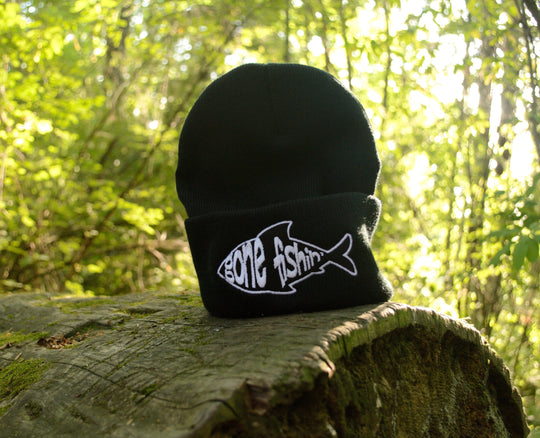 Gone Fishin Embroidered Beanie