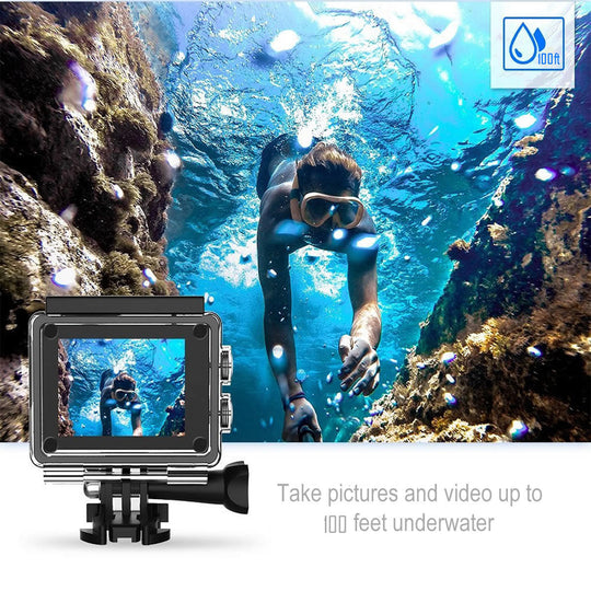 4K Action Pro Sports Camera – Ultra HD, Waterproof 30m, Shockproof & WiFi Enabled