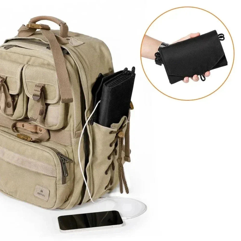 Portable Solar Panel 80W USB Charger | High-Efficiency Folding Solar Charger | Outdoor Power Supply for Devices