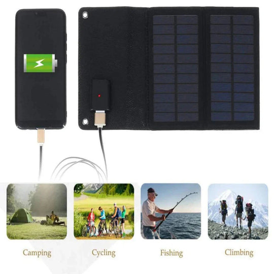 Portable Solar Panel 80W USB Charger | High-Efficiency Folding Solar Charger | Outdoor Power Supply for Devices