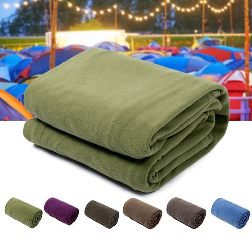 Lightweight Polar Fleece Camping Sleeping Bag | Warm Compact Sleeping Gear | Portable Outdoor Hiking & Travel Blanket