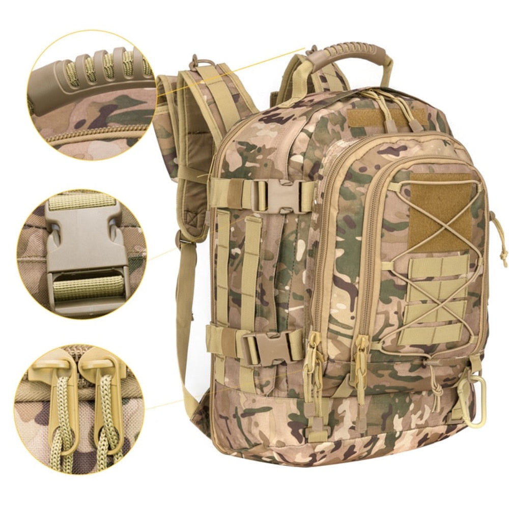 Large Outdoor Backpack – Weather-Resistant & Multi-Pocket Design