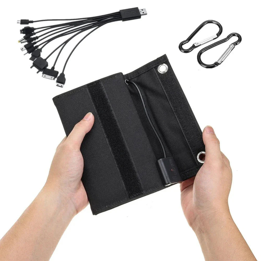 Portable Solar Panel 80W USB Charger | High-Efficiency Folding Solar Charger | Outdoor Power Supply for Devices