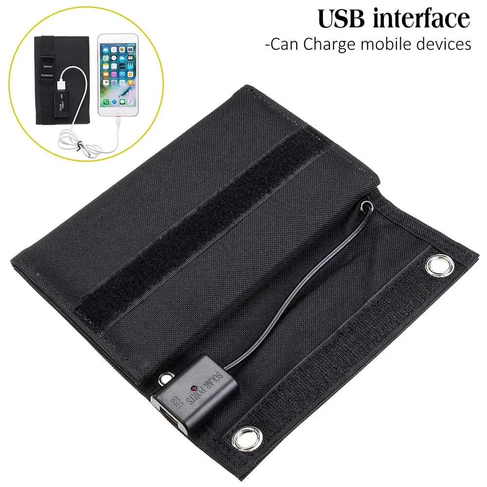 Portable Solar Panel 80W USB Charger | High-Efficiency Folding Solar Charger | Outdoor Power Supply for Devices