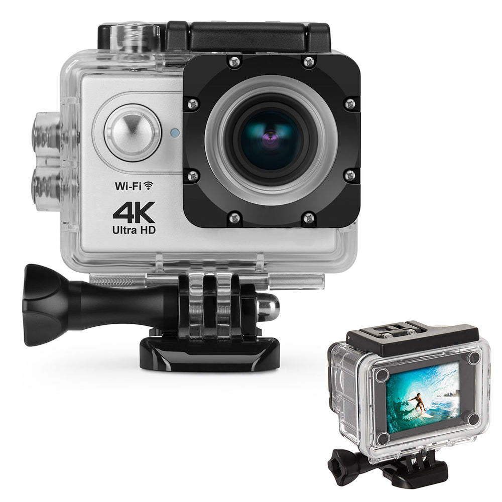 4K Action Pro Sports Camera | Ultra HD Waterproof 30m Shockproof Cam | WiFi-Enabled Outdoor Adventure Camera