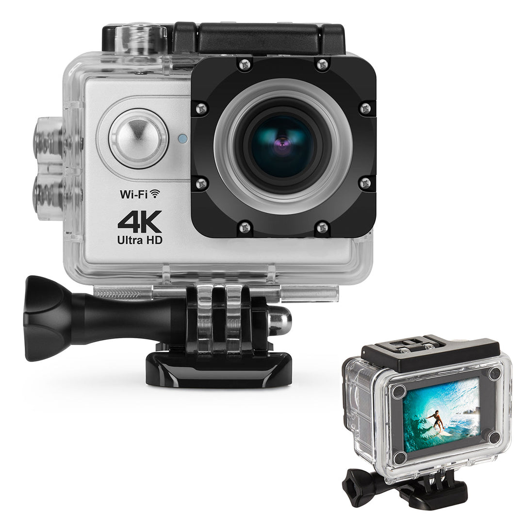 4K Action Pro Sports Camera | Ultra HD Waterproof 30m Shockproof Cam | WiFi-Enabled Outdoor Adventure Camera