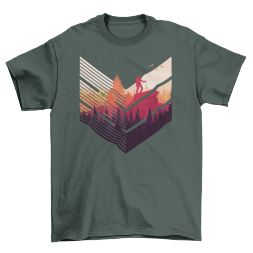 Into the Forest T-Shirt | Outdoor Graphic Tee | Casual Unisex Nature & Hiking Shirt