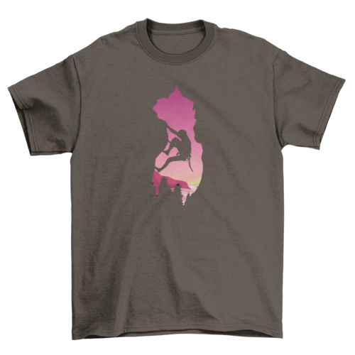 Mountain Climbing T-Shirt | Outdoor Adventure Graphic Tee | Casual Unisex Hiking & Climbing Shirt