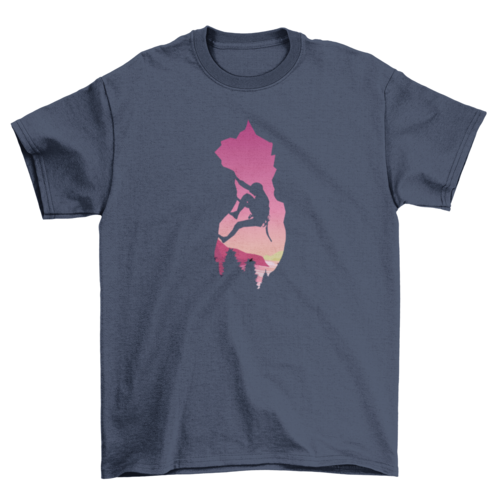 Mountain Climbing T-Shirt | Outdoor Adventure Graphic Tee | Casual Unisex Hiking & Climbing Shirt