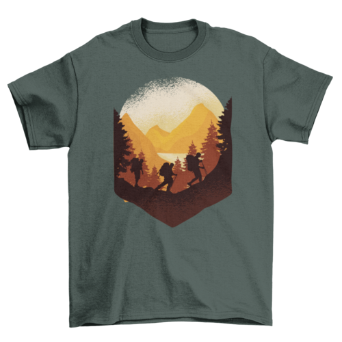 Hiking Outdoors T-Shirt | Casual Graphic Tee | Unisex Outdoor & Nature Adventure Shirt
