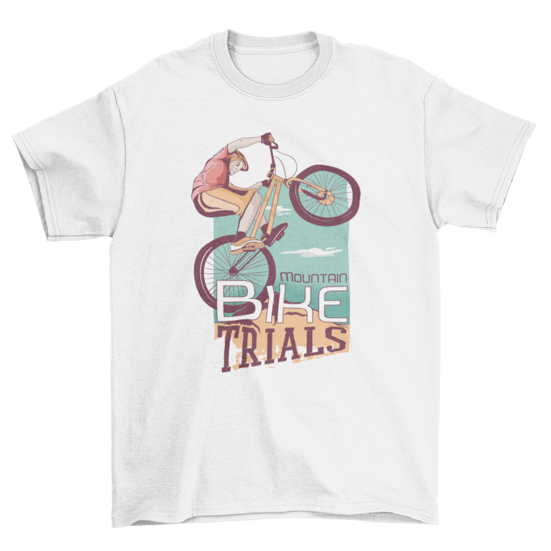 Mountain Biker T-Shirt | Cycling Graphic Tee | Casual Unisex Outdoor & Trail Riding Shirt