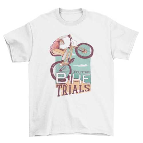 Mountain Biker T-Shirt | Cycling Graphic Tee | Casual Unisex Outdoor & Trail Riding Shirt