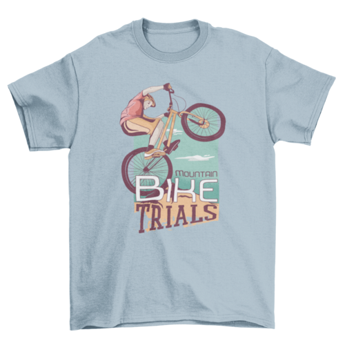 Mountain Biker T-Shirt | Cycling Graphic Tee | Casual Unisex Outdoor & Trail Riding Shirt
