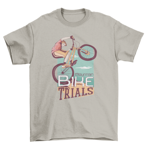 Mountain Biker T-Shirt | Cycling Graphic Tee | Casual Unisex Outdoor & Trail Riding Shirt