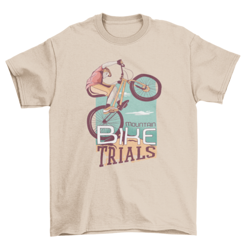 Mountain Biker T-Shirt | Cycling Graphic Tee | Casual Unisex Outdoor & Trail Riding Shirt