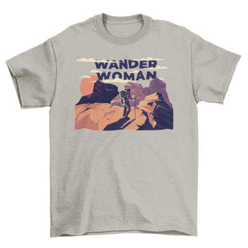 Wander Woman T-Shirt | Outdoor Adventure Graphic Tee | Casual Unisex Hiking & Travel Shirt