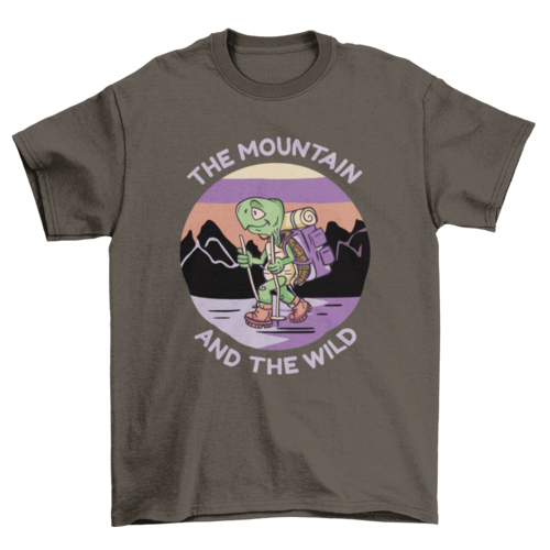 The Mountain and the Wild Turtle T-Shirt | Nature Graphic Tee | Casual Unisex Hiking & Wildlife Shirt