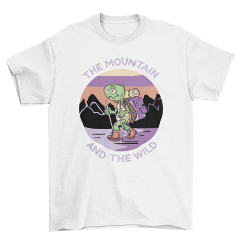 The Mountain and the Wild Turtle T-Shirt | Nature Graphic Tee | Casual Unisex Hiking & Wildlife Shirt