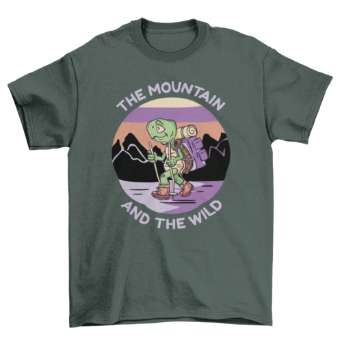 The Mountain and the Wild Turtle T-Shirt | Nature Graphic Tee | Casual Unisex Hiking & Wildlife Shirt