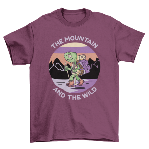 The Mountain and the Wild Turtle T-Shirt | Nature Graphic Tee | Casual Unisex Hiking & Wildlife Shirt