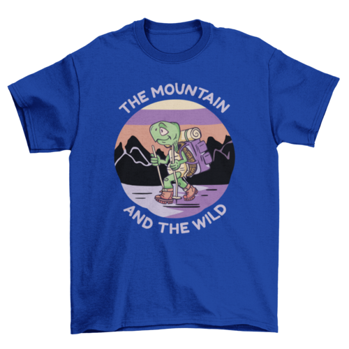 The Mountain and the Wild Turtle T-Shirt | Nature Graphic Tee | Casual Unisex Hiking & Wildlife Shirt