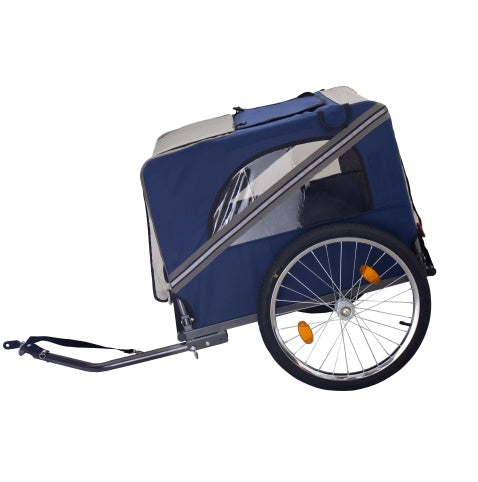 Dog Bike Trailer | Mesh Windows & Safety Flag | Comfortable Pet Carrier for Cycling Adventures