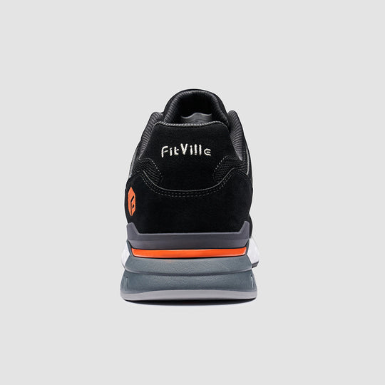 FitVille Men’s Rebound Core Walking Shoes V1 | Comfortable Supportive Sneakers | Everyday Walking & Casual Footwear