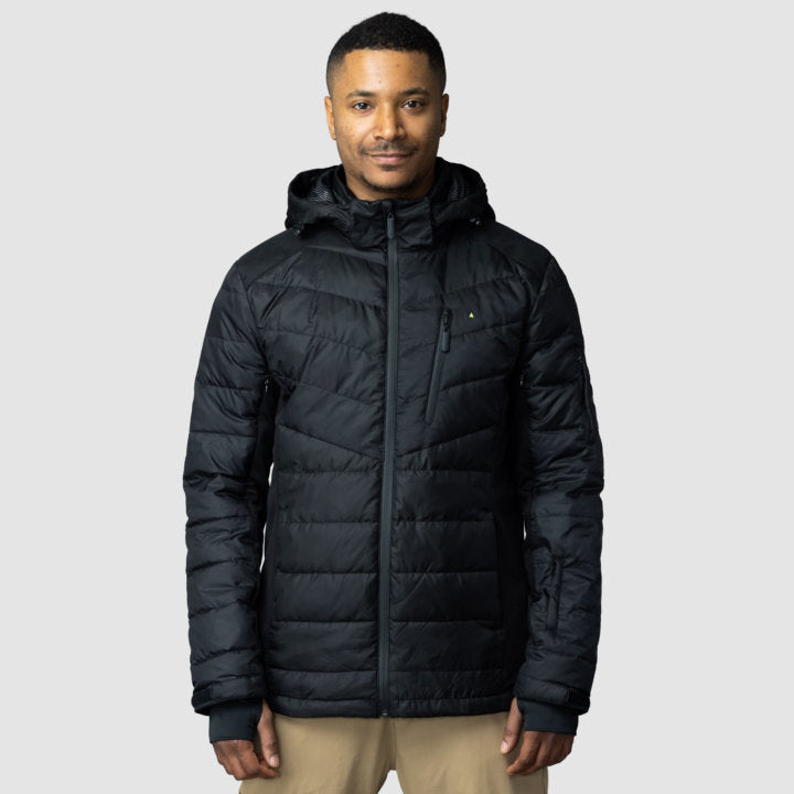 Down Jacket Men’s Eco Recycled | Lightweight Water-Repellent Coat | Sustainable Outdoor Winter Outerwear