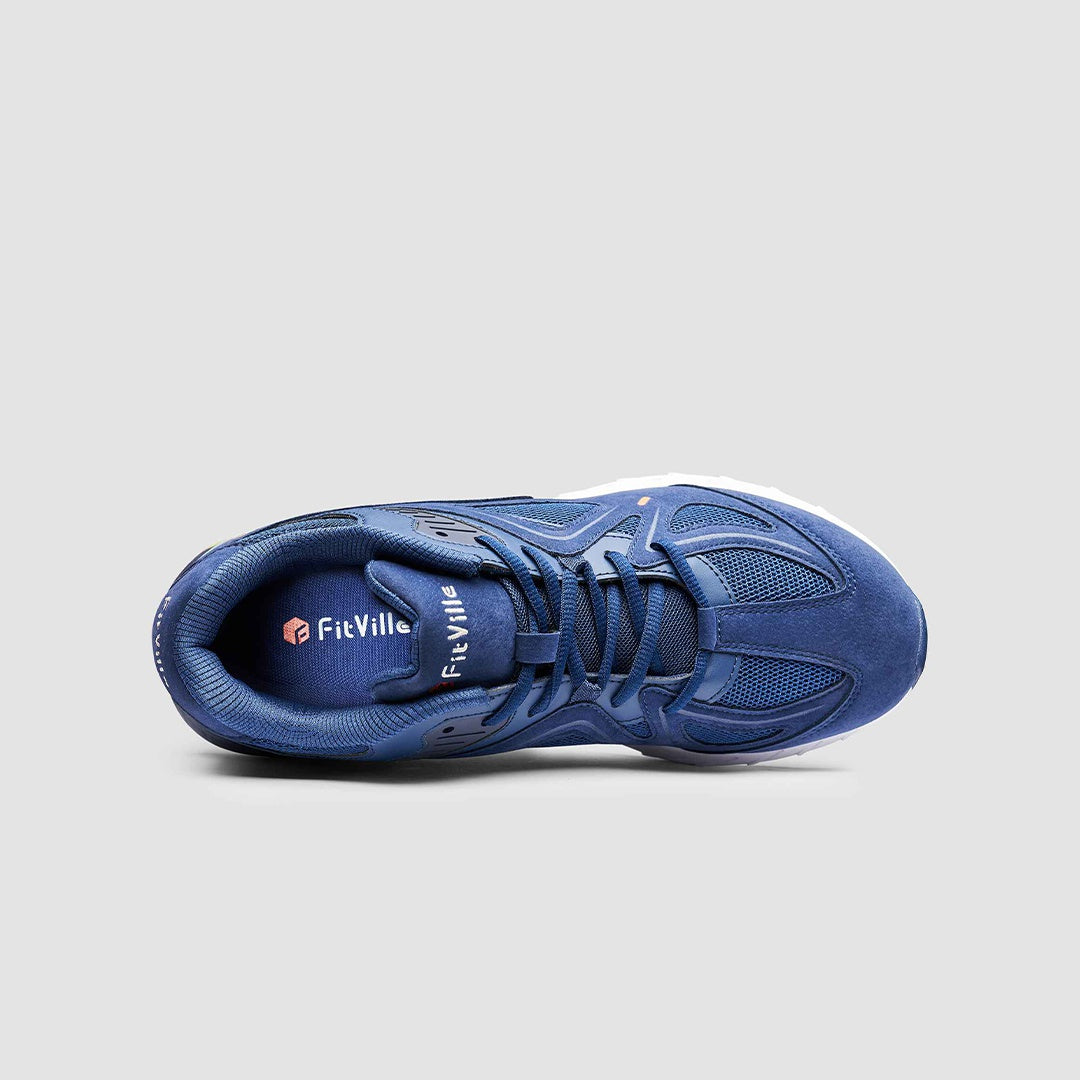 FitVille Men’s Rebound Core Walking Shoes V1 | Comfortable Supportive Sneakers | Everyday Walking & Casual Footwear