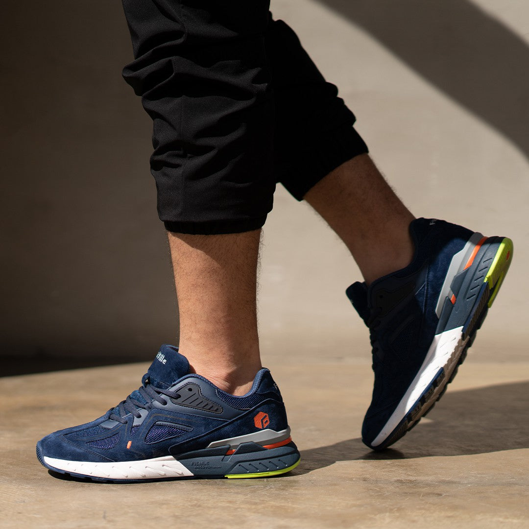 FitVille Men’s Rebound Core Walking Shoes V1 | Comfortable Supportive Sneakers | Everyday Walking & Casual Footwear