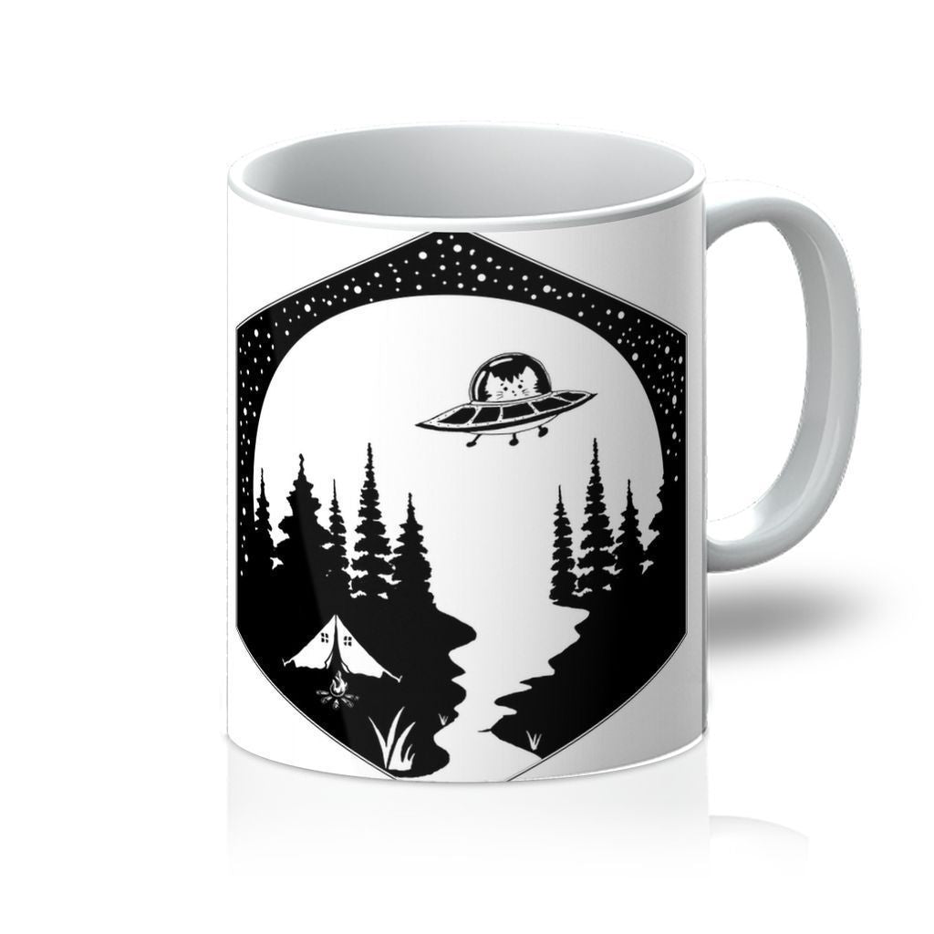 Cats Camping Mug | Adventure-Ready Ceramic Cup | Fun Outdoor Drinkware with Cat Design