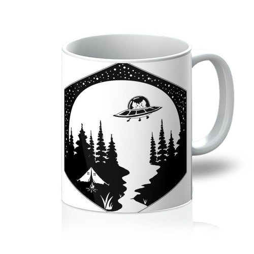 Cats Camping Mug | Adventure-Ready Ceramic Cup | Fun Outdoor Drinkware with Cat Design