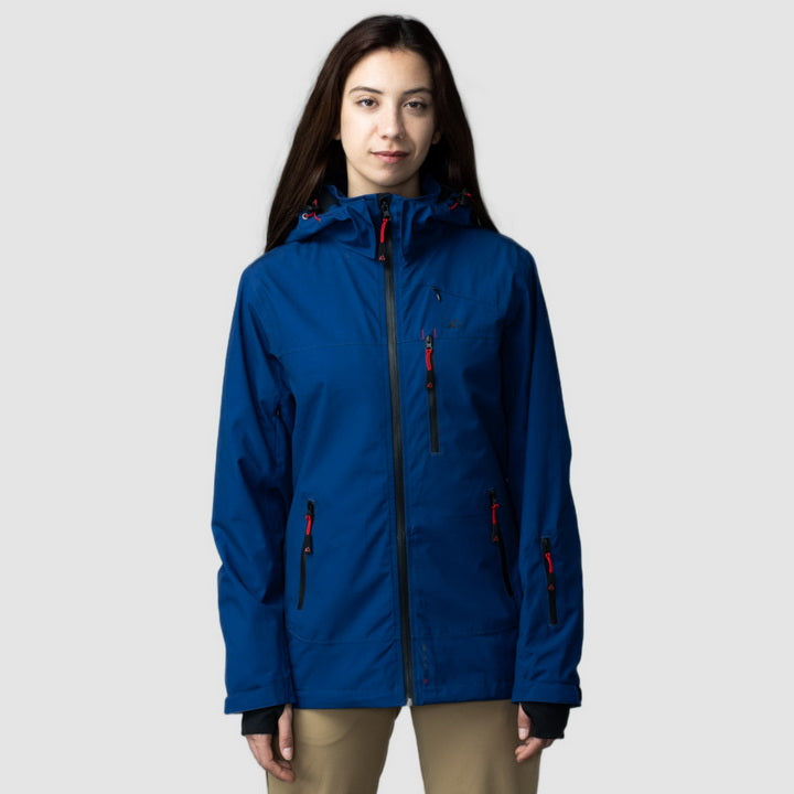 Adventure 2.0 Women’s Navy Jacket | Eco-Friendly All-Weather Outerwear | Sustainable Outdoor Adventure Coat