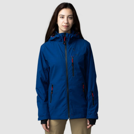 Adventure 2.0 Women’s Navy Jacket | Eco-Friendly All-Weather Outerwear | Sustainable Outdoor Adventure Coat