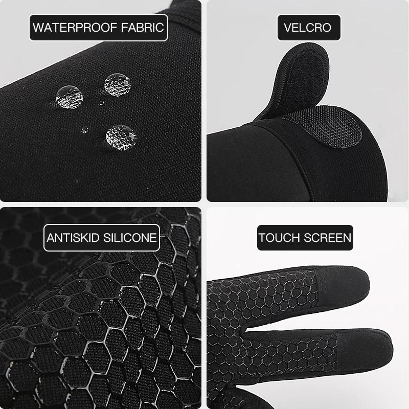 Winter Cycling Gloves | Windproof Insulated Touchscreen Gloves | Warm Outdoor Riding & Cold Weather Gear