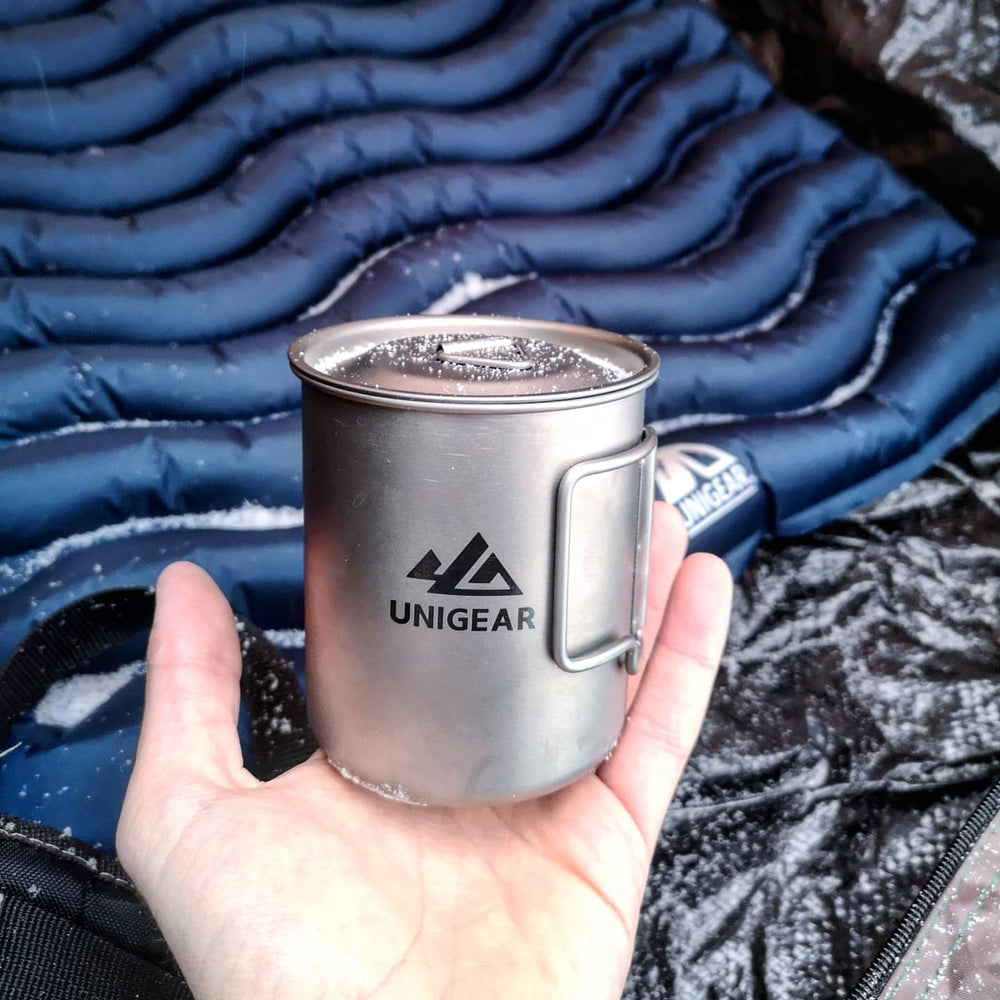 Ultralight Titanium Camping Cup – 450ml Hiking & Backpacking Mug