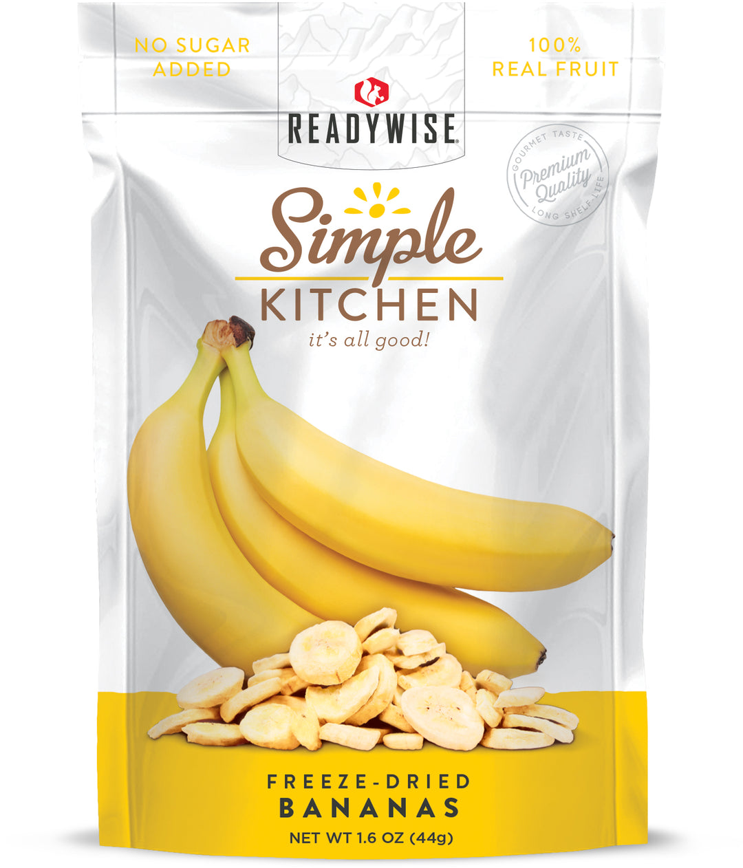 6 CT Case Simple Kitchen Bananas | Freeze-Dried Fruit Snack | Healthy Lightweight Camping & Hiking Food
