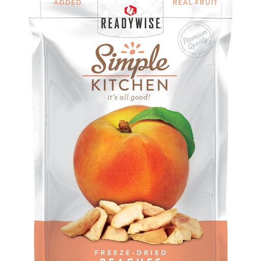 6 CT Case Simple Kitchen Peaches | Freeze-Dried Fruit Snack | Healthy Lightweight Camping & Hiking Food